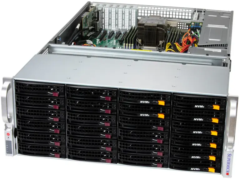 インテル Xeon 6 6700P/6500P/6700E 搭載 超高密度ストレージサーバ「VCXS-4USR36H1402」を販売開始